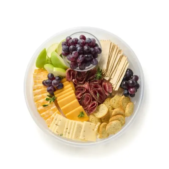 Tupperware Freeze and Go Round Food Storage Container: Large Dishwasher-Safe, 16.75 Volume, Blue/Clear image {3}