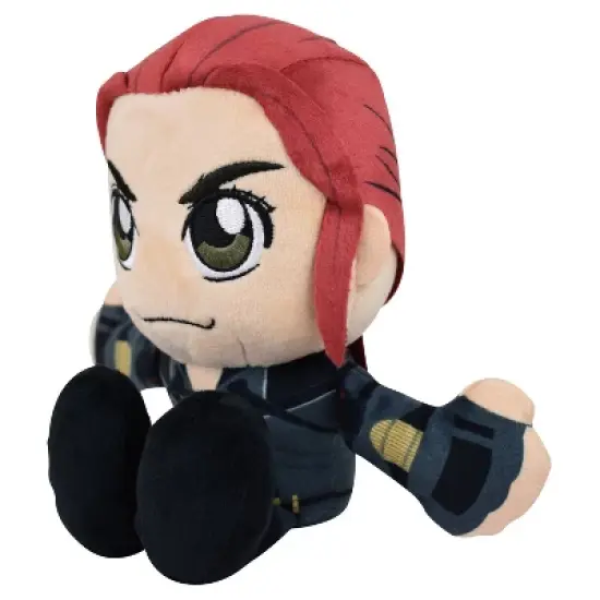 Bleacher Creatures Marvel Black Widow 8" Kuricha Sitting Plush-Soft Chibi Inspired Toy image {1}