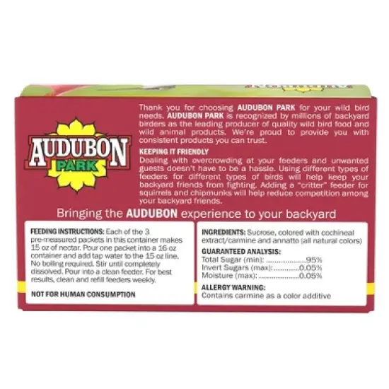 Audubon Park 9oz Hummingbird Bird Food image {1}