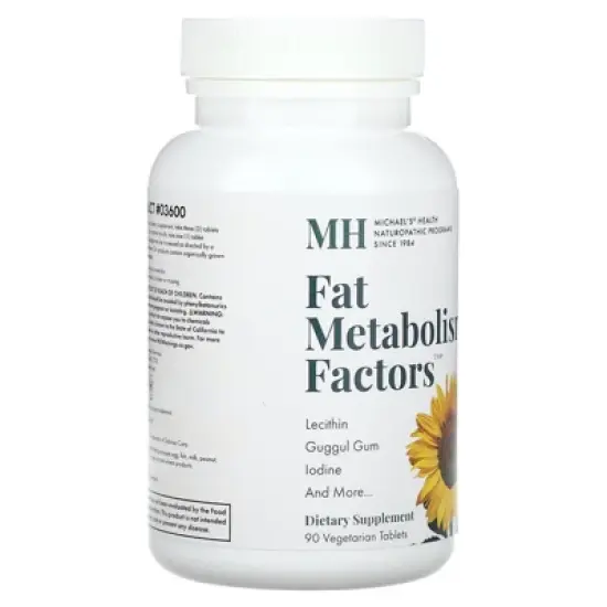 Michael's Health Fat Metabolism Factors, 90 Vegetarian Tablets image {3}