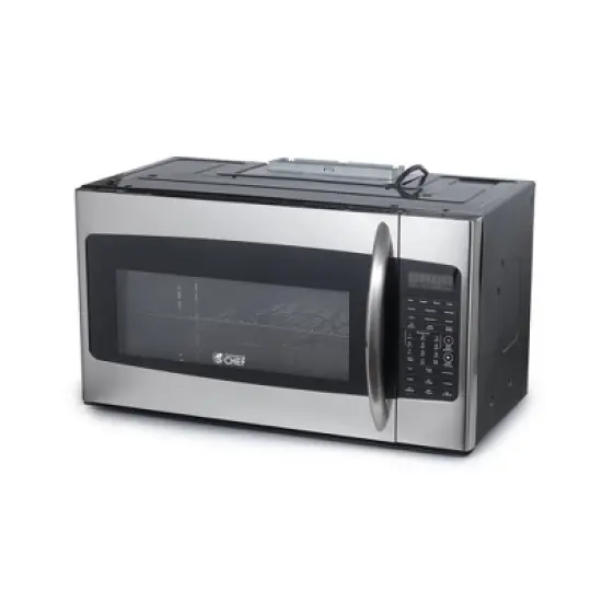 Commercial Chef 1.7 Cu. Ft. Over-The-Range Convection Microwave Oven, 10 Power Levels, Air Fryer, 300 CFM Hood Fan, Touch Controls, Stainless Steel image {2}