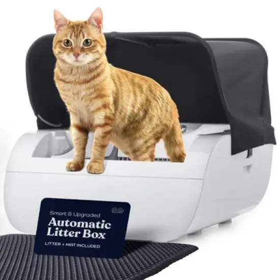 DOMETOUR Smart Litter Box Cat Litter Box with Wide Opening -Cat Toilet image {8}
