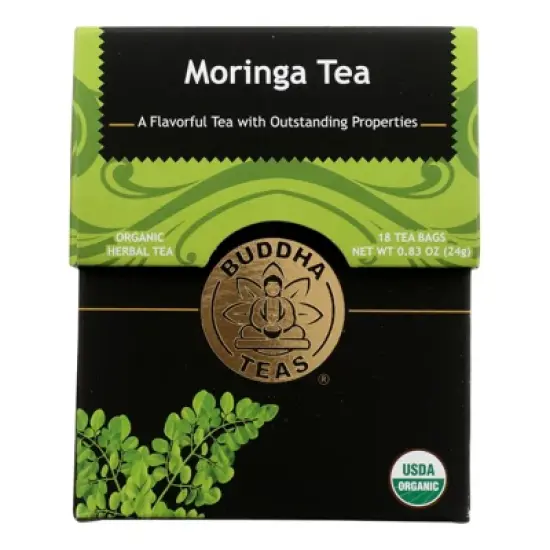 Buddha Teas Organic Moringa Tea - Case of 6/18 Bags image {1}