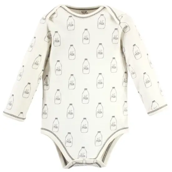 Touched by Nature Organic Cotton Long-Sleeve Bodysuits 5pk, Farm Friends image {3}