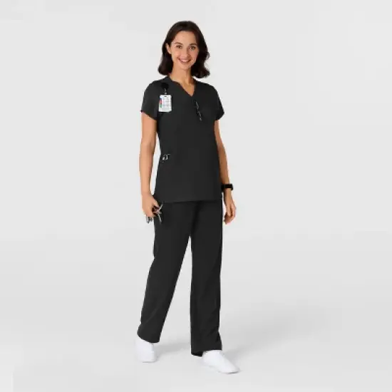Wink Nova Women's Flex-n-Reach Shoulder Panel V-Neck Scrub Top image {2}