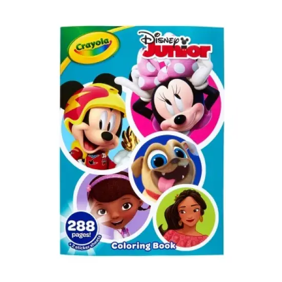 Crayola 288pg Disney Junior Coloring Book with Sticker Sheets: Creative Kids Activity, 288 Pages, Disney Licensor image {3}