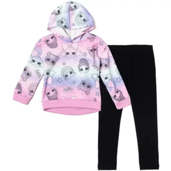 L.O.L. Surprise! Diva Drag Racer Bon Bon Fierce Fleece Pullover Hoodie and Leggings Outfit Set Little Kid to Big Kid image {9}