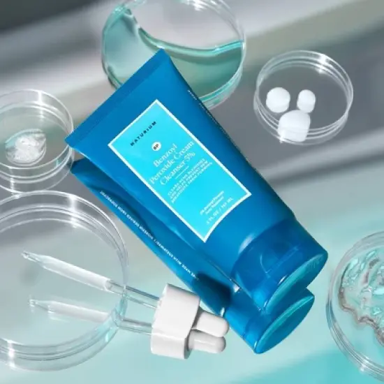 Naturium Benzoyl Peroxide Cream Face Cleanser - 5 fl oz image {1}