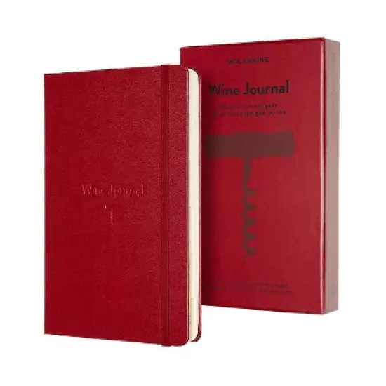 Moleskine Guided Journal 5.12"x8.25" Wine: Undated Hard Cover Notebook, Adult Stationery, 400 Pages, Elastic Closure image {2}
