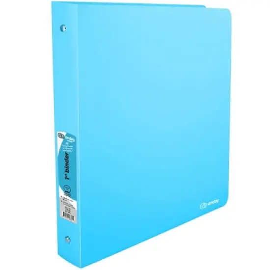 Enday 1" Flexible 3-Ring Binder With Pocket image {7}