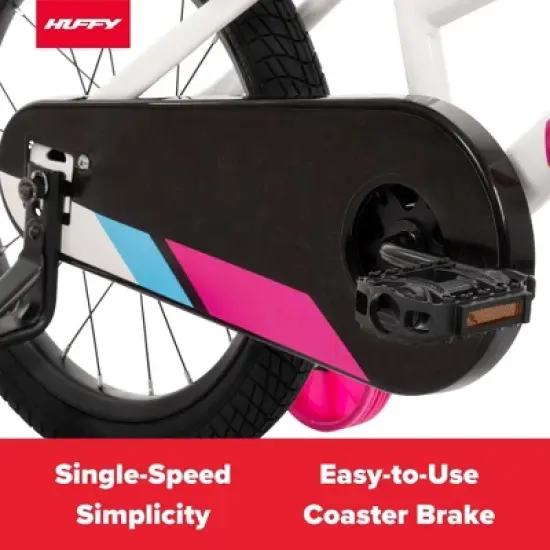 Huffy So Sweet Kids' Bike - 16" Wheels - Training Wheels - White image {3}