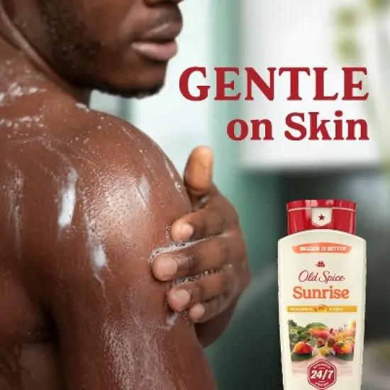 Old Spice Body Wash for Men - Sunrise - Peach & Mandarin Peel Scented - 18 fl oz image {7}
