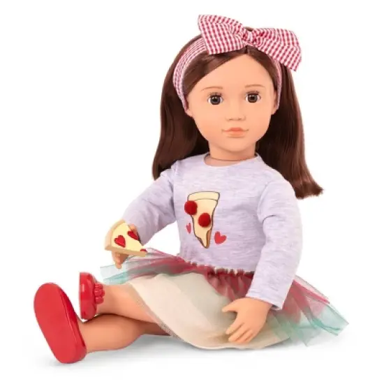 Our Generation Posable 18" Pizza Chef Doll with Storybook - Francesca image {3}