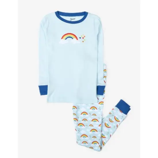Leveret Rainbow Cotton Pajamas   image {3}