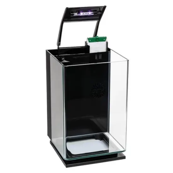 GloFish Hinged Cycle Light And Hidden Filtration Aquarium 5gal image {2}