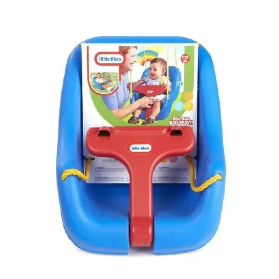 2-in-1 Snug and Secure Swing, High Back Swing, Blue image {2}