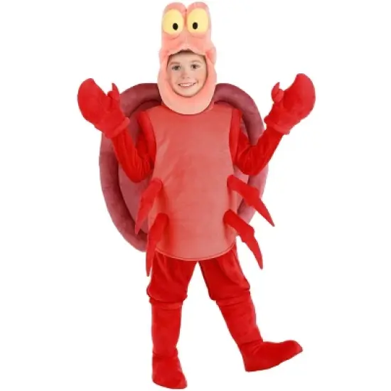 HalloweenCostumes.com Toddler Boy Disney The Little Mermaid Sebastian Halloween Costume | Kids Crab Outfit image {6}