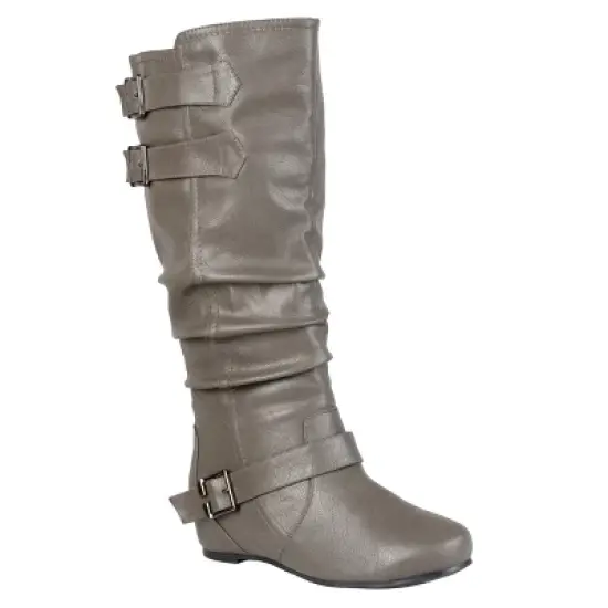 Journee Collection Womens Tiffany Hidden Wedge Mid Calf Boots image {11}