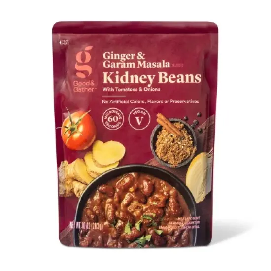 Ginger & Garam Masala Kidney Beans Microwavable Pouch - 10oz - Good & Gather&trade; image {3}