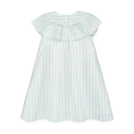 Hope & Henry Girls' Ruffle Yoke A-Line Dress, Toddler image {5}