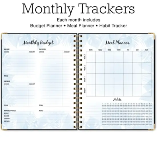 Global Printed Products AY 2025-2026 Mom Planner - 8"x10" (Rainbow Floral) image {4}
