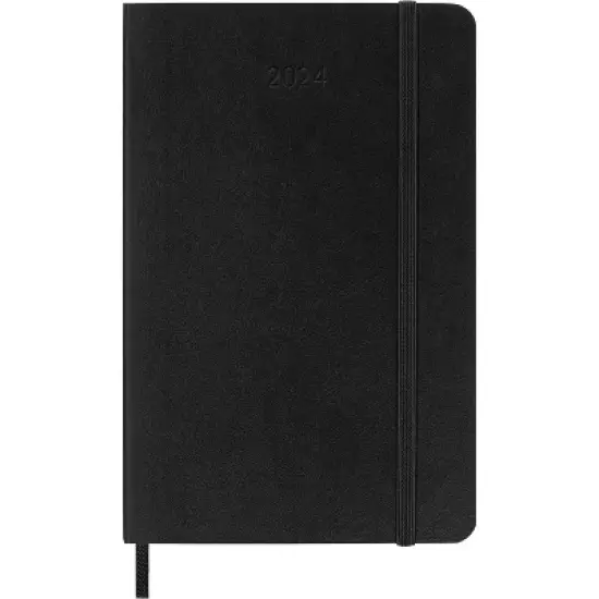 Moleskine 2024 Weekly Planner Pocket  5.51"x3.54" Softcover Black image {1}