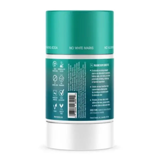 Crystal Magnesium Enriched Solid Deodorant Cucumber + Mint - 2.5oz image {1}
