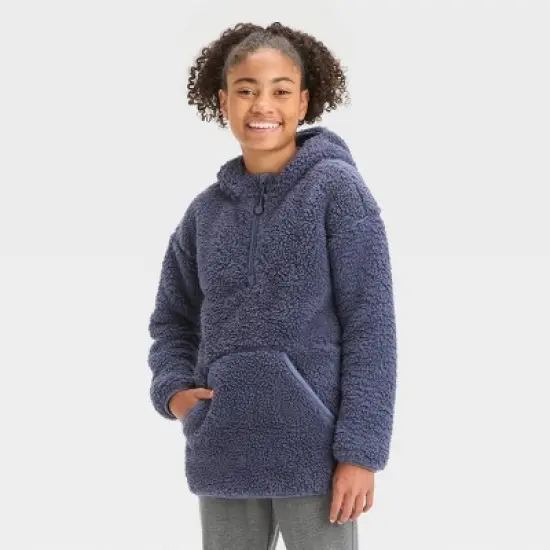 Girls' Fleece 1/2 Zip Pullover - All in Motion&trade; image {6}