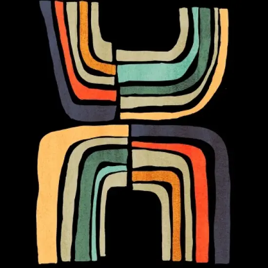 Junior's Design By Humans Look A Double Rainbow By radiomode T-Shirt image {1}