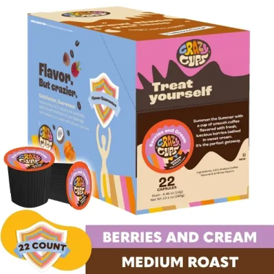 Berries And Cream Flavored Coffee Pods image {2}