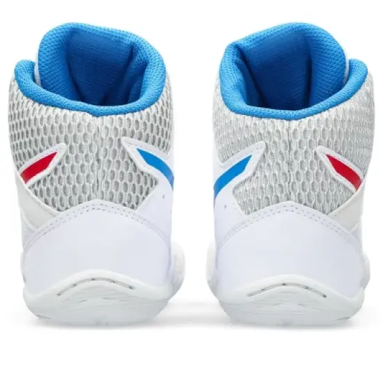 ASICS Kid's SNAPDOWN 3 Grade School Wrestling Shoes, 13M, white image {4}