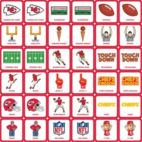 MasterPieces Officially Licensed NFL Kansas City Chiefs Matching Game for Kids and Families image {2}