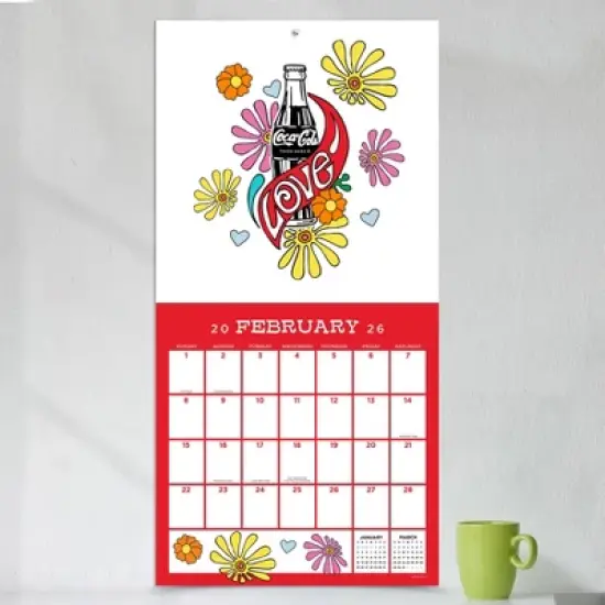 TF Publishing 13.5"x14.5" 2026 Coke Harmony Wall Calendar image {2}