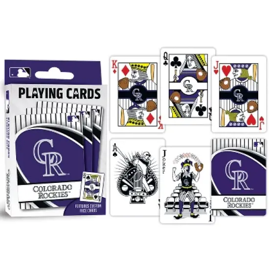 MasterPieces Officially Licensed MLB Colorado Rockies Playing Cards - 54 Card Deck for Adults image {3}