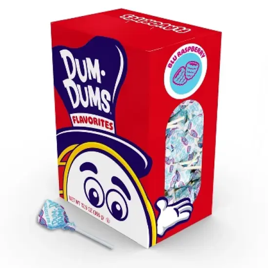 Dum Dums Blu Raspberry - 50 Count image {3}
