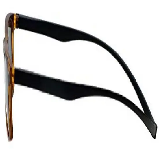 Magz Astoria Magnetic Front Connecting Polarized Sun OR Bi-Focal Sunglasses in Tortoise Havana Brown Gold, Gray image {2}