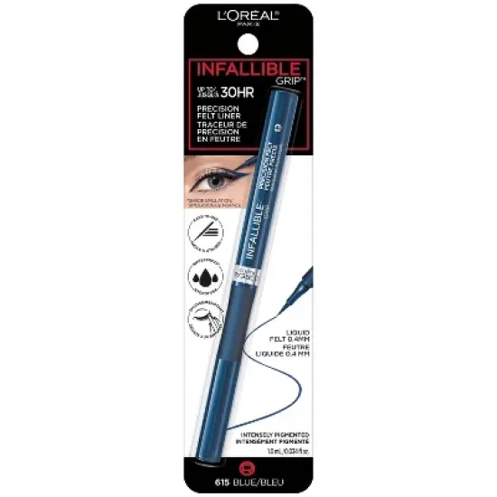 L'Oreal Paris Infallible Grip Precision Felt Tip Waterproof Eyeliner - 0.034 fl oz image {7}