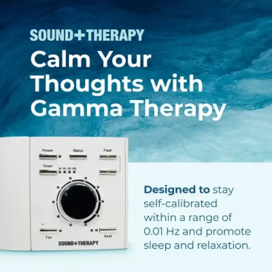 Adaptive Sound Technologies SOUND & THERAPY - Supports Relaxation & Deep Sleep - Features Gamma Light Therapy, Fan Masking Mode & Therapy Length Timer image {1}