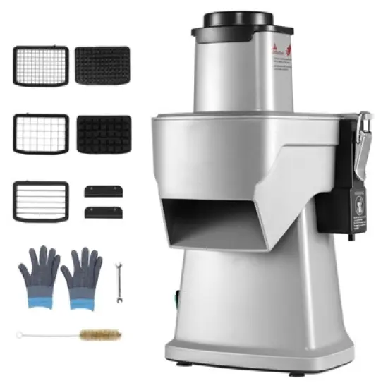 VEVOR Electric Vegetable Slicer, 4 in 1 Multifunctional Food Cutter, 200W Vegetable Chopper for Slicing Shredding Dicing and Slitting image {8}