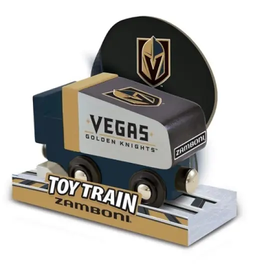 MasterPieces Officially Licensed NHL Las Vegas Golden Knights Wooden Toy Train Engine For Kids image {2}