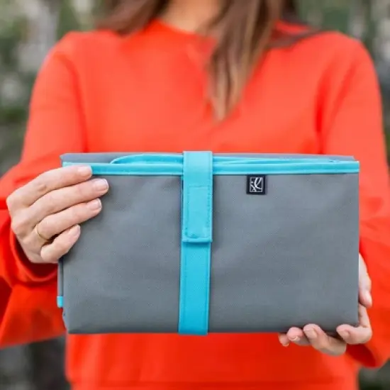 J.L. Childress Full Body Changing Pad - Gray Teal image {6}