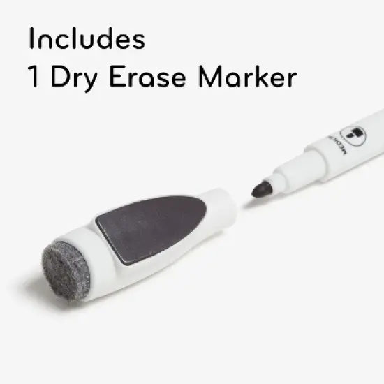 U Brands 12"x12" Frame Desktop Dry Erase Easel Natural: Magnetic Whiteboard with Wall Mount & Hardware image {5}