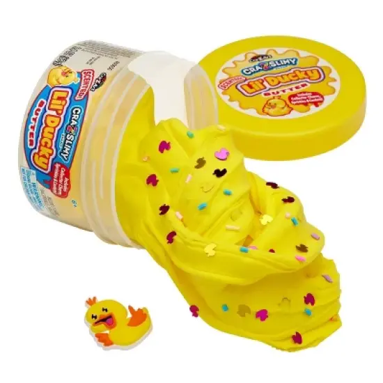 Cra-Z-Slimy Slime Dome Yellow Lil' Ducky: Creativity Focus, Includes 4 Pieces, 2.4 Net Weight image {1}