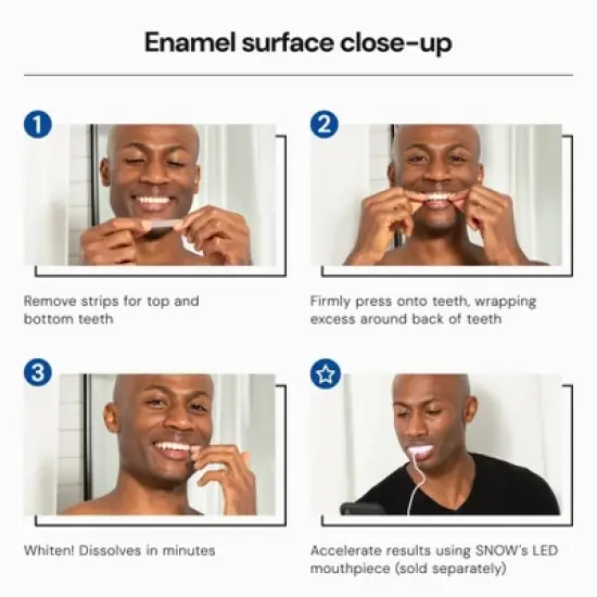 Snow Diamond Series Dissolving Teeth Whitening Strips - 42ct image {5}