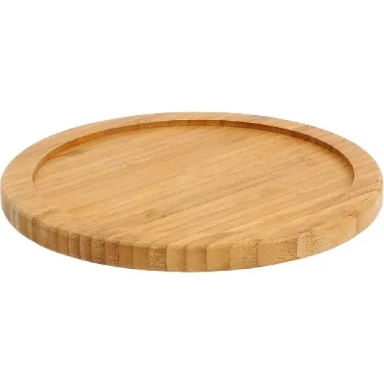 YBM HOME Bamboo Lazy Susan Single Turntable, Pack of 6 image {1}