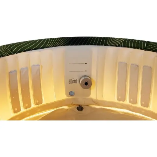 MSpa Meteor Round Bubble Spa with Thermal Cover 245 Gal 164 Electric 110 Volt AC Inflatable Hot Tub image {3}