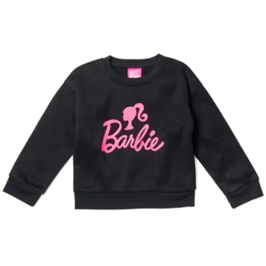 Barbie Girls French Terry Sweatshirt and Pants Set Little Kid to Big Kid image {3}