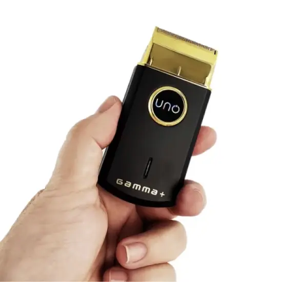 Uno Travel Sized Single USB Rechargeable Men's Foil Shaver, Black image {6}