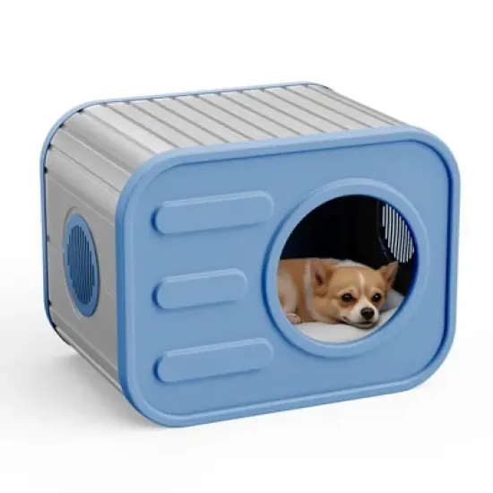 Dolonm  Small Indoor Cat House with Double Ventilation, Easy-Clean & Waterproof Pet Carrier for Home, Safe Space for Kittens & Multi-Cat Families image {3}