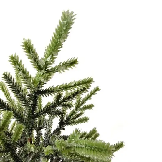 Northlight Frosted Pine Tree with Natural Jute Base Christmas Decoration - 13.25" image {2}